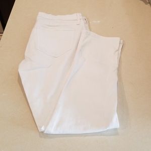 Gap white girlfriend jeans